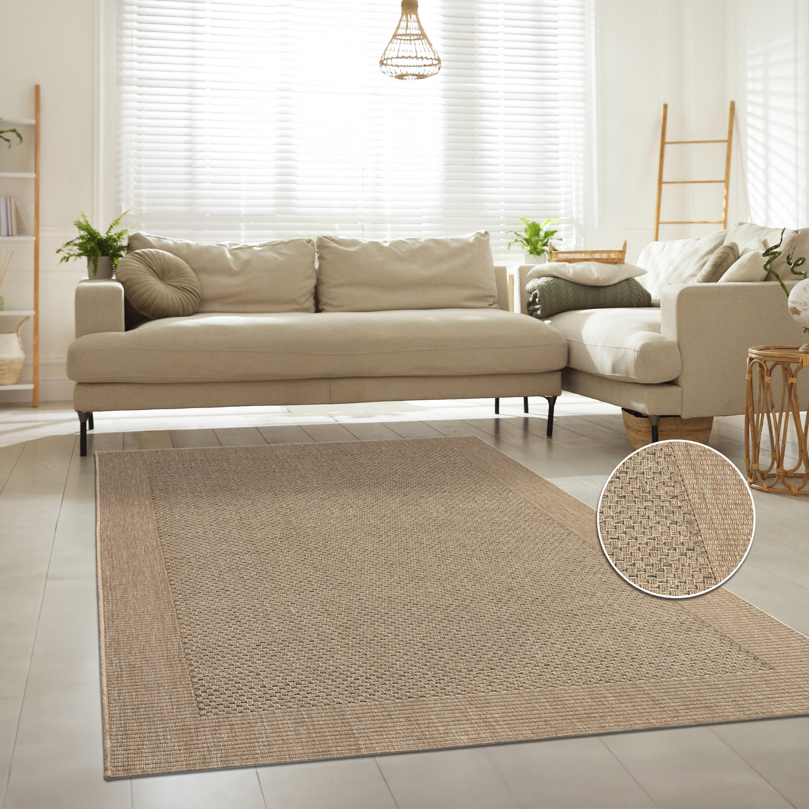 OUTDOORTEPPICH 160/230 cm Waregem 621 - Beige, Textil (160/230cm) - Paco Home