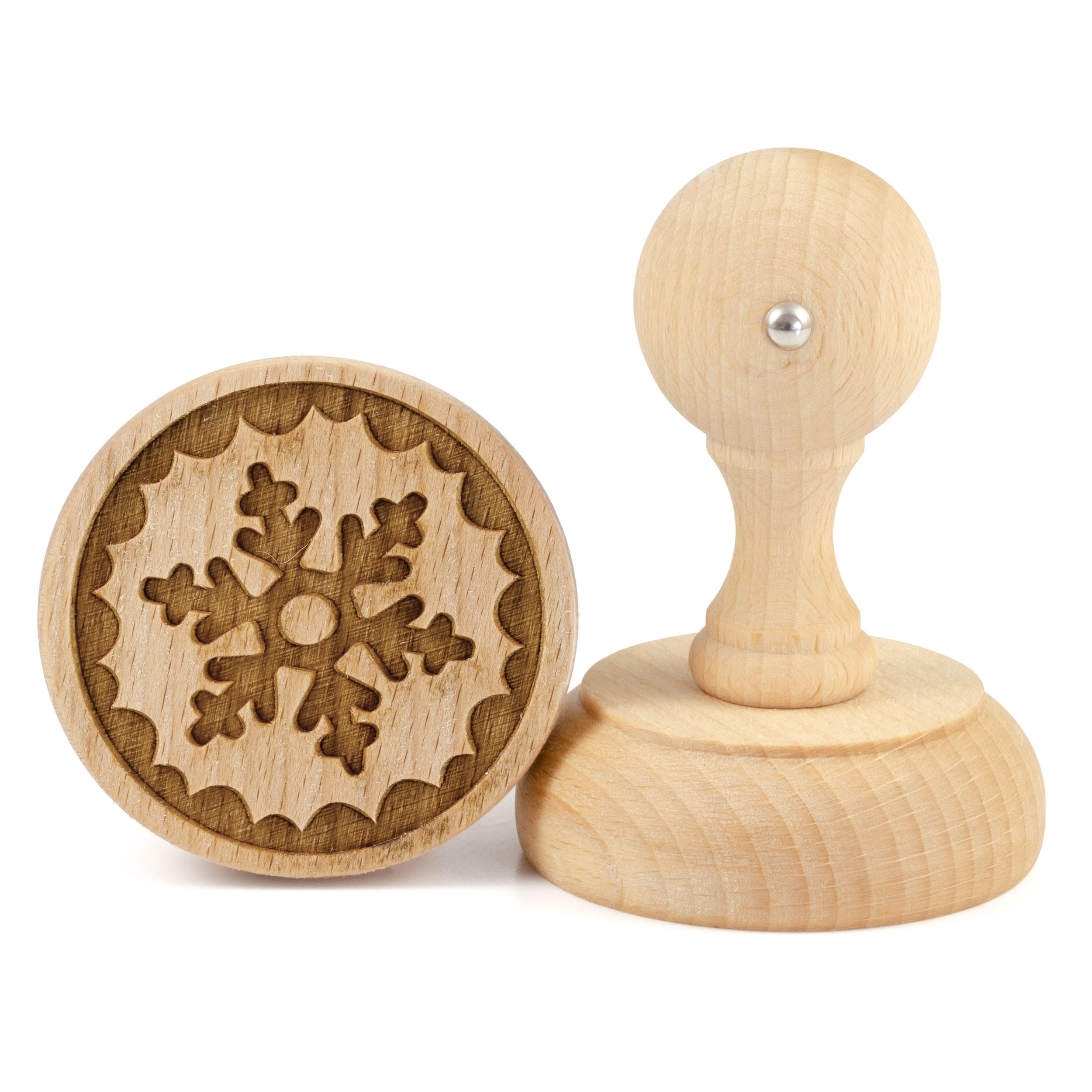 Folkroll Motiv-Keksstempel Braun 6x8.2x6 cm