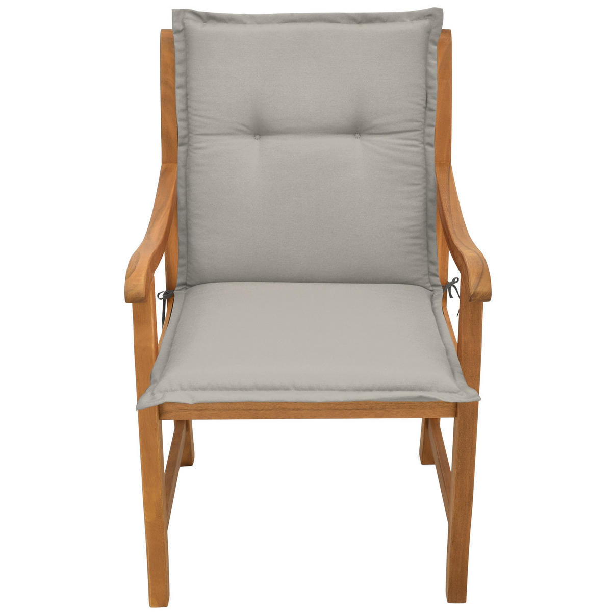 NIEDERLEHNERAUFLAGE Loft NL 100/50/6cm Hellgrau 4tlg - Hellgrau, Textil (50/6/100cm) - Beautissu 