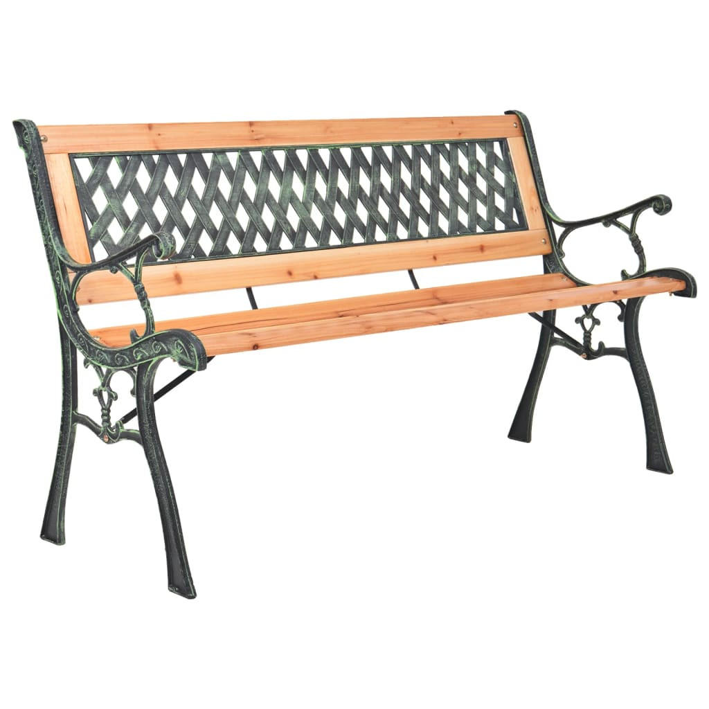 furnicato Gartenbank Braun 116x73x52.5 cm