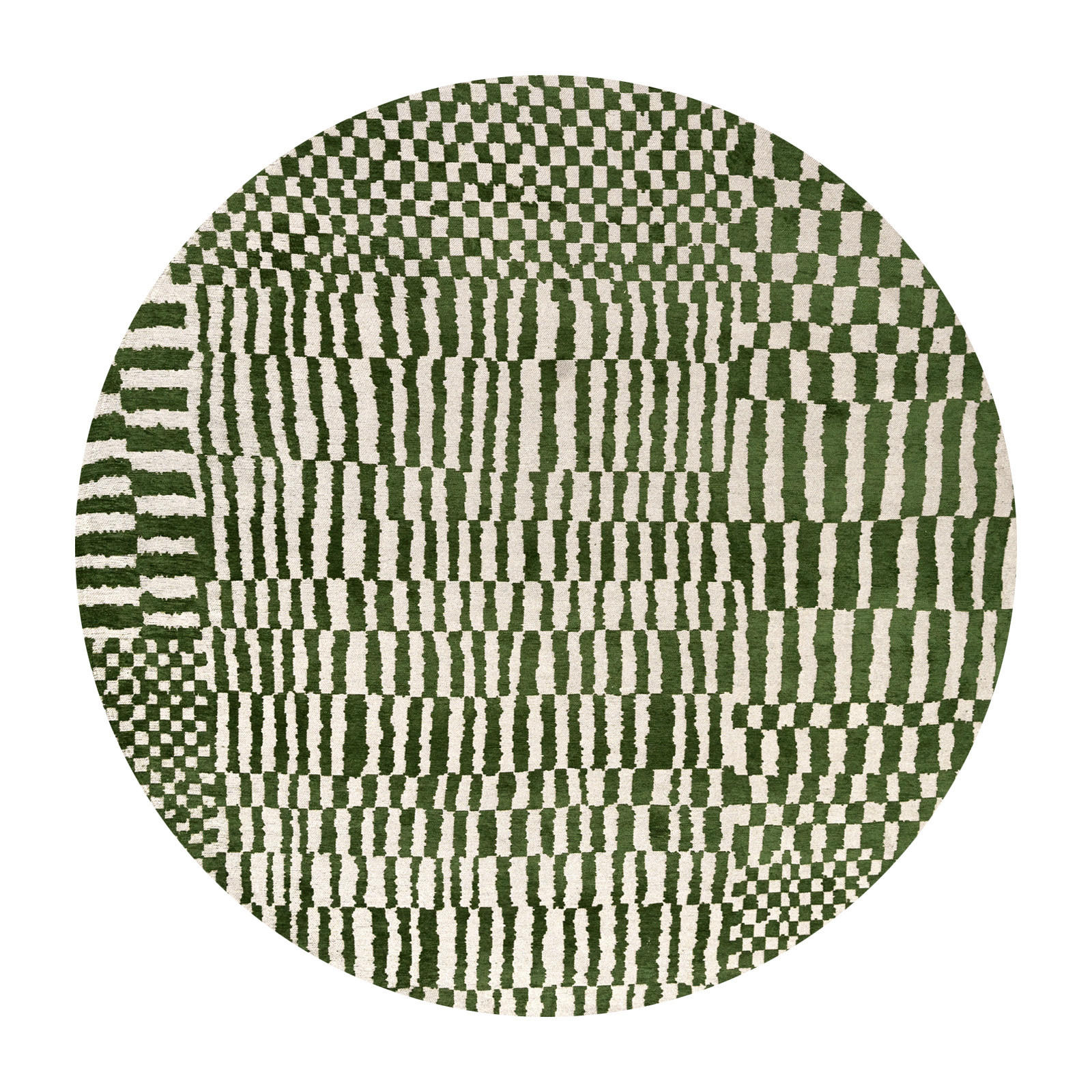 TEPPICH Oasis Berber 240/240 cm - Grün, Textil (240/240cm) - Louis De Poortere