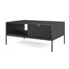COUCHTISCH Nova Schwarz / Schwarz 104 / 68 / 46cm - Schwarz, Holz/Holzwerkstoff (68/104/46cm) - Feldmann-Wohnen