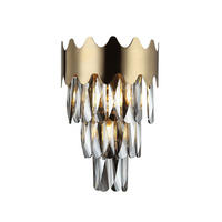 WANDLEUCHTE Graziano, Gold / Messing, 39cm - Goldfarben, Glas (16.5/39/26cm) - KOSILUM