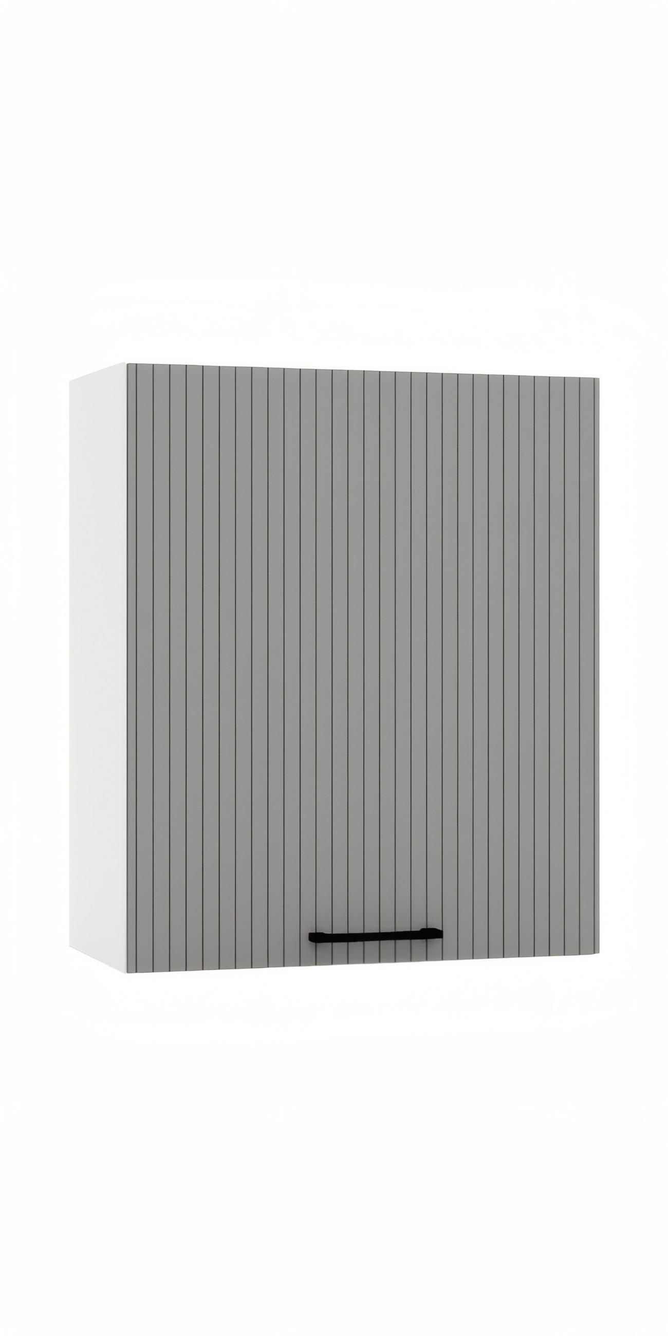HÄNGESCHRANK W60 P/L - KENDRO - Praktisches Stauraum Konzept - Weiß/Grau, Holz/Metall (60/72/30cm) - ROYAL24_MARKT