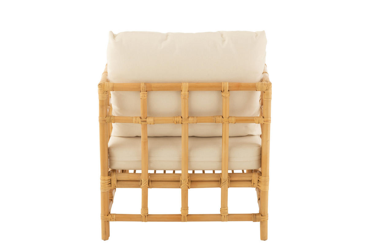 SOFA ELISE - Rottan - Natürliche - Naturfarben, Naturmaterialien (73/64/67cm) - J-Line