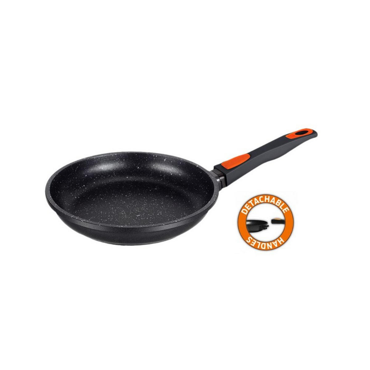 PFANNE Schwarz 24/24/4.8 cm BH1102 - Schwarz, Metall (24cm) - Berlinger Haus