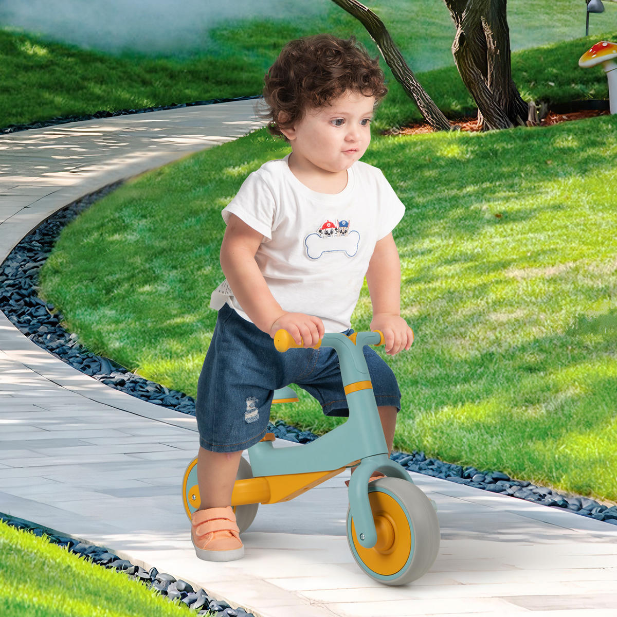 KINDERROLLER Kinder Laufrad Blau - Blau, Kunststoff (67/33/47cm) - COSTWAY