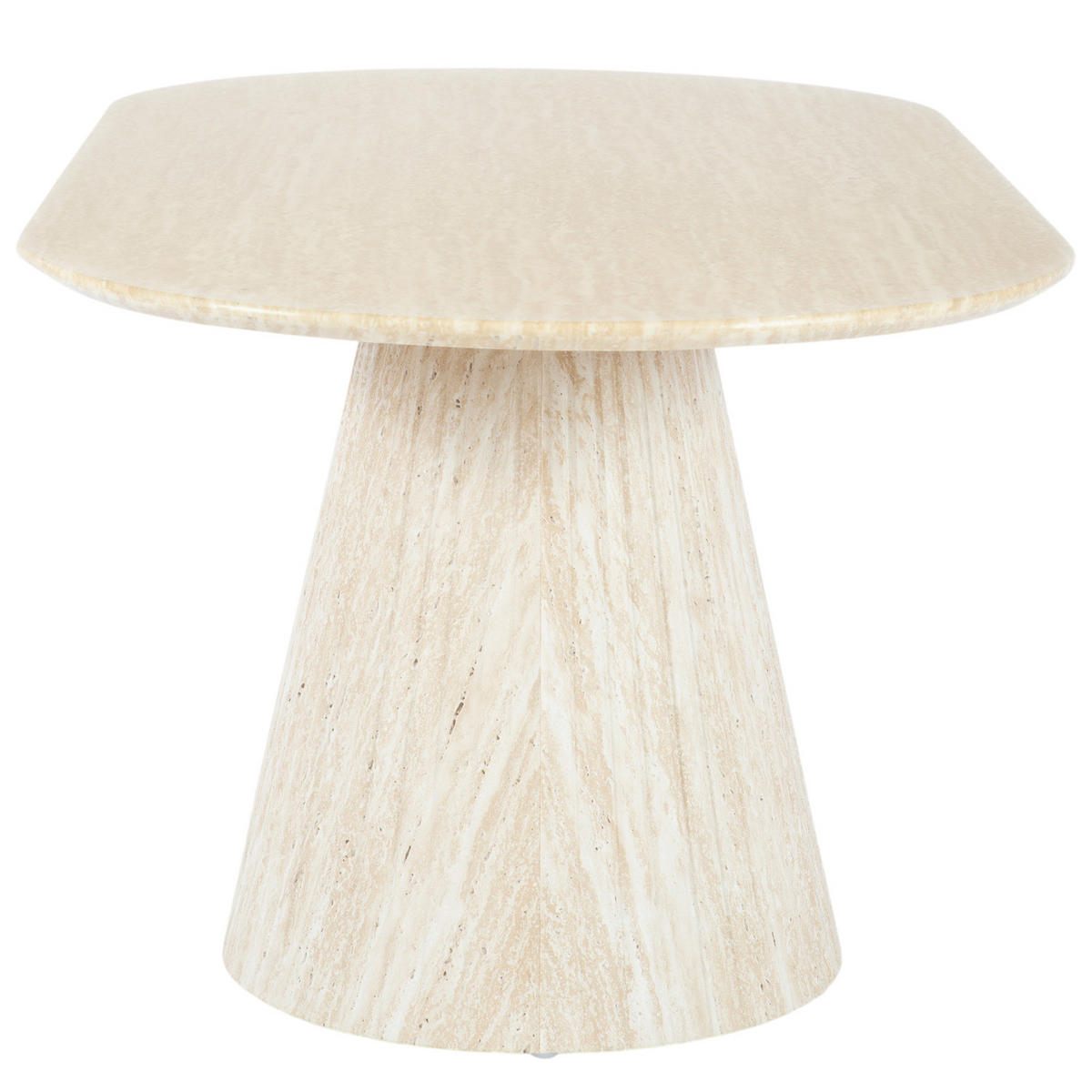 COUCHTISCH - Travertin Stein Dekor - Beige, Holzwerkstoff (60/120/48cm) - home24