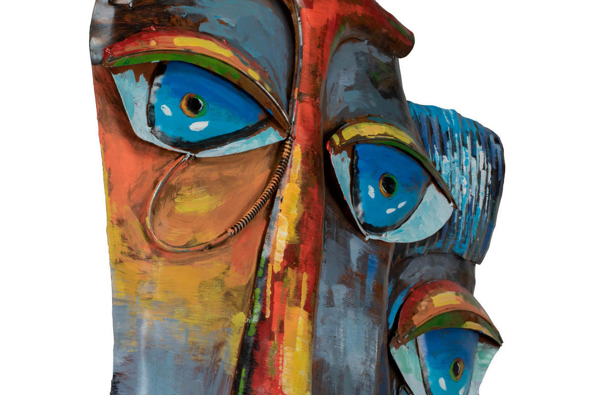 METALLBILD Bunt 100/61 cm - Multicolor, Metall (3.2/61cm) - KUNSTLOFT