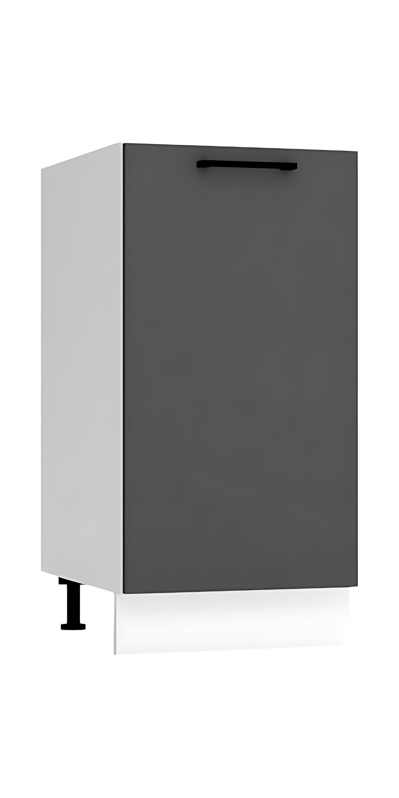 UNTERSCHRANK D40 P/L - Morvex - Stilvolle Aufbewahrung - Anthrazit, Holz/Metall (40/82/52.4cm) - ROYAL24_MARKT