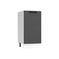 UNTERSCHRANK D40 P/L - Morvex - Stilvolle Aufbewahrung - Anthrazit, Holz/Metall (40/82/52.4cm) - ROYAL24_MARKT