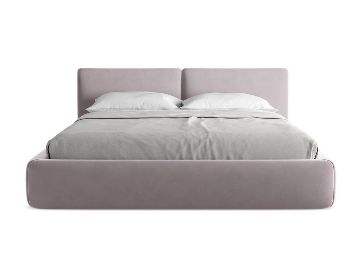 POLSTERBETT mit Bettkasten und Lattenrost 200x228 Violett - Lila/Flieder, Kunststoff/Textil (180/200cm) - Makamii