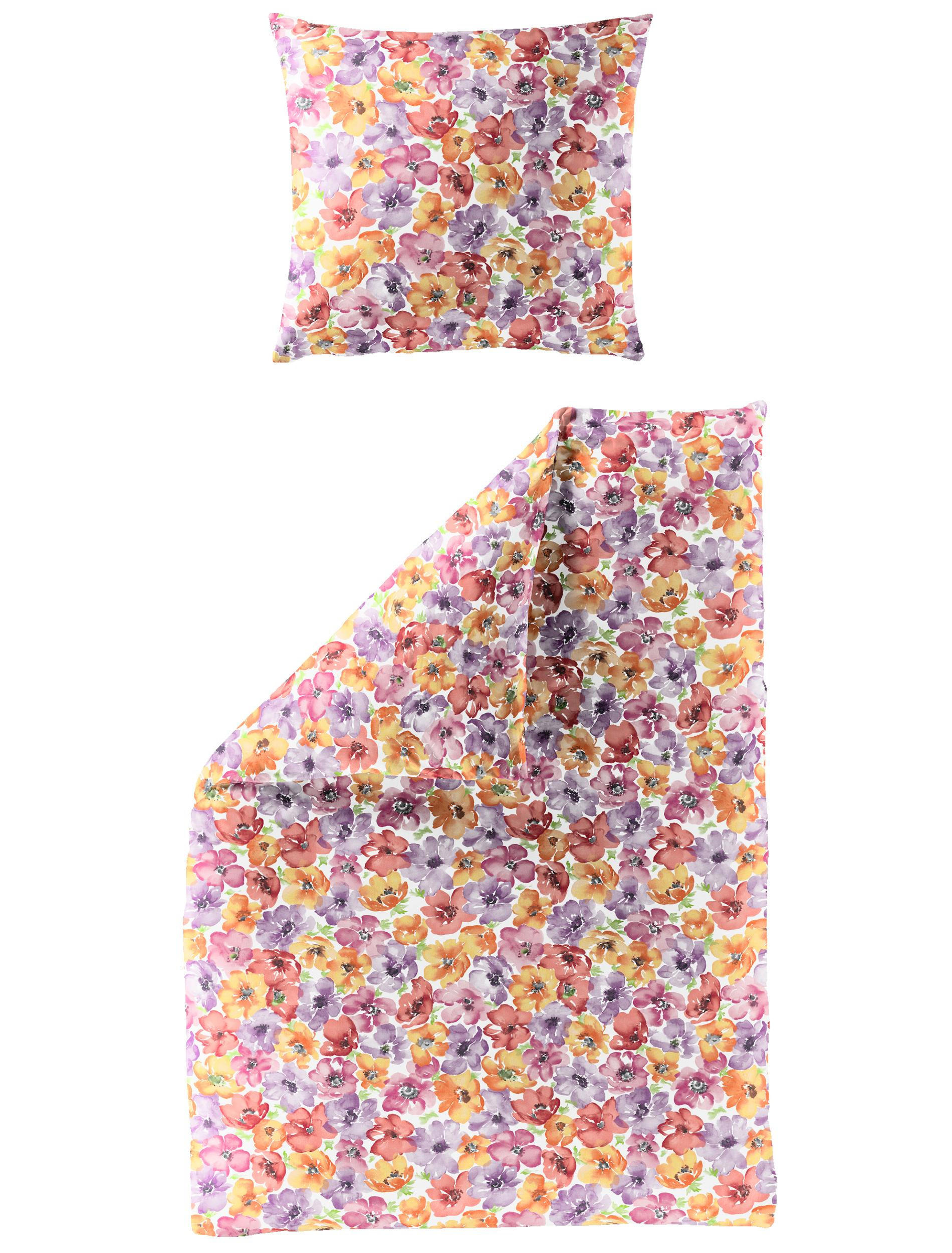 BETTWÄSCHE Seersucker 3712 - Rot, Textil (135/200cm) - Bierbaum