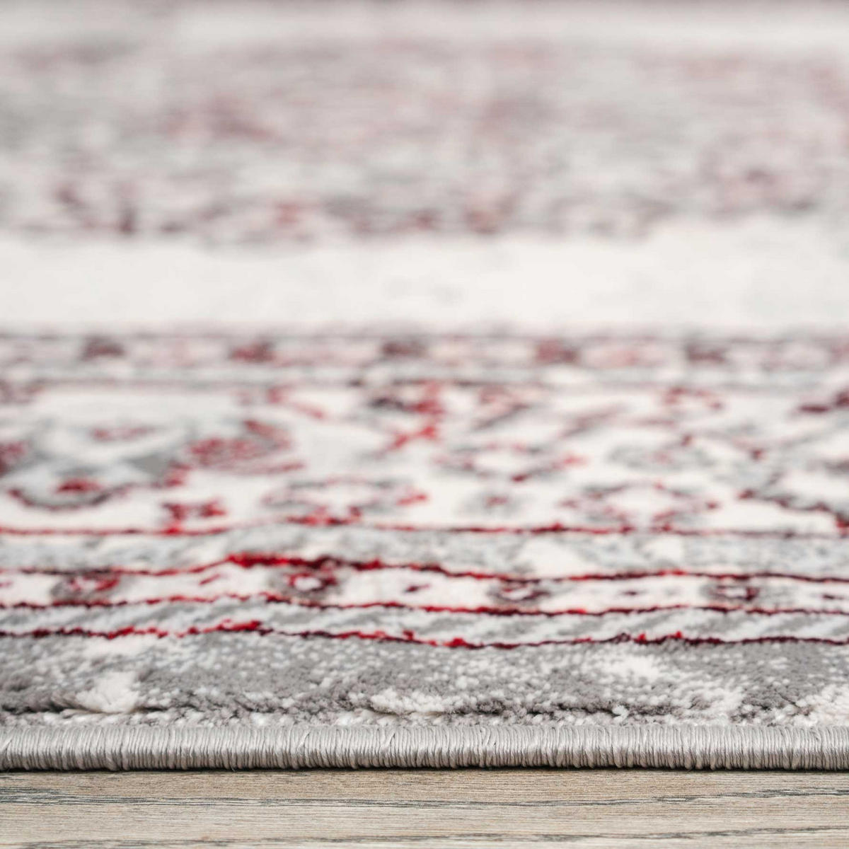 WEBTEPPICH Victoria Rot - Rot, Textil (160/230cm) - Kukoon Rugs
