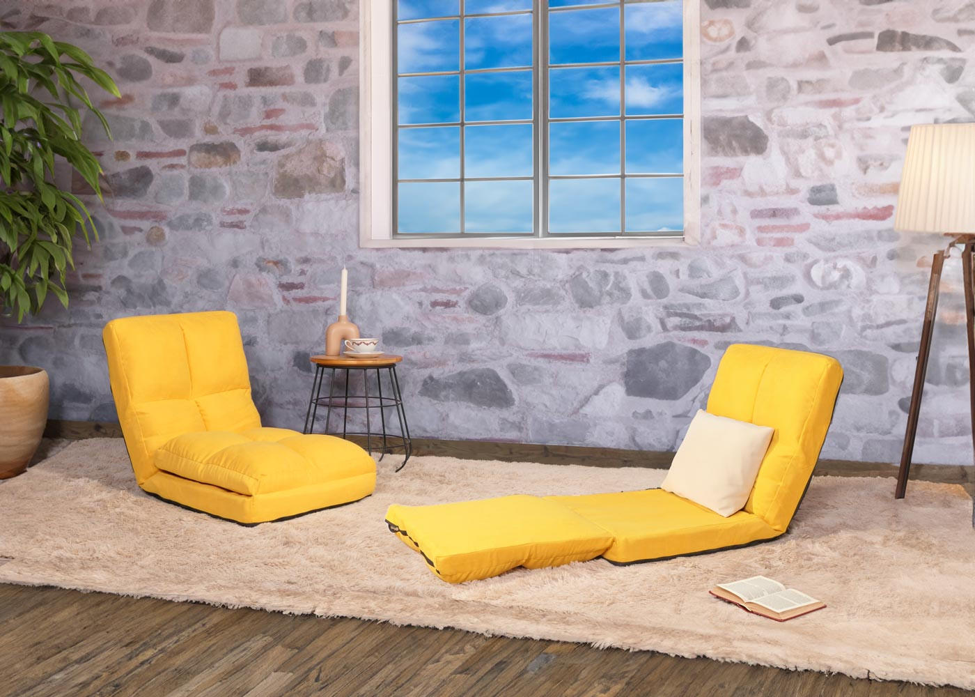 BODENSESSEL Hellgrau - Hellgrau, Textil (54/58/63cm) - MCW