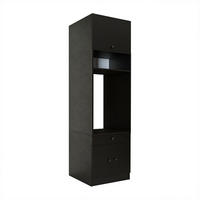 WASCHMASCHINENSCHRANK Serie 1 65cm Breit, 230cm Hoch - Schwarz, Holzwerkstoff (65/230/67cm)