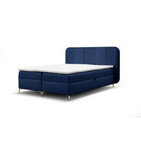 BOXBETT Avery - Blau, Holzwerkstoff/Textil (140/200cm) - Fun Möbel