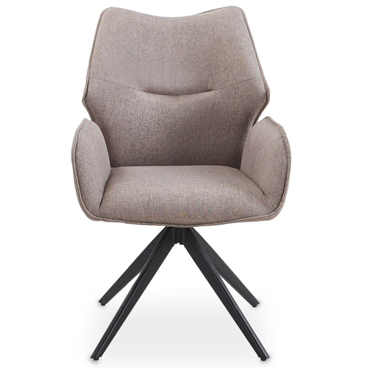 ESSZIMMERSTUHL TIMNA taupe - Taupe, Textil (56/88/59cm) - IDIMEX
