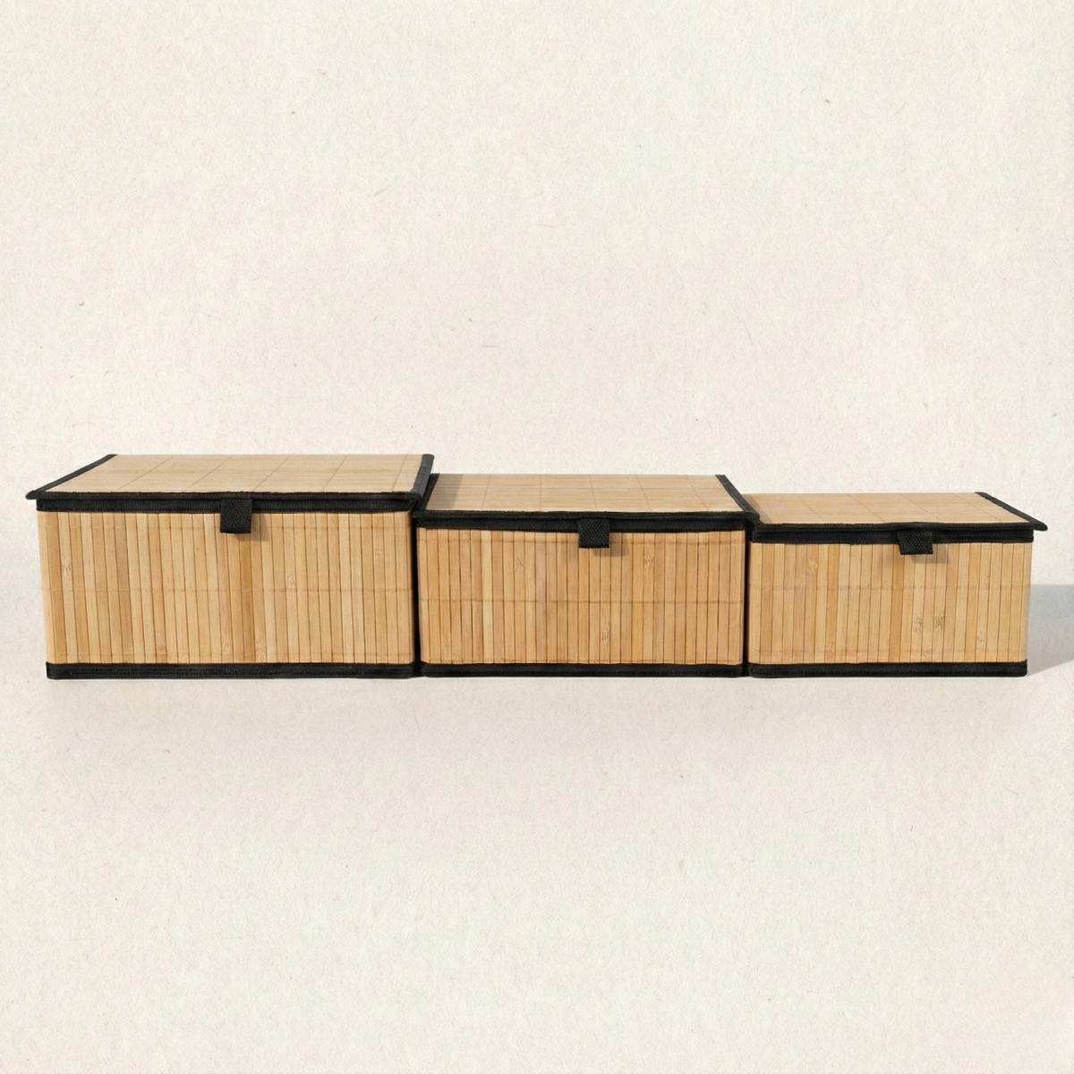 KORB 3er-Set Tilva - Braun, Naturmaterialien (25/15/32cm) - BOXIMO