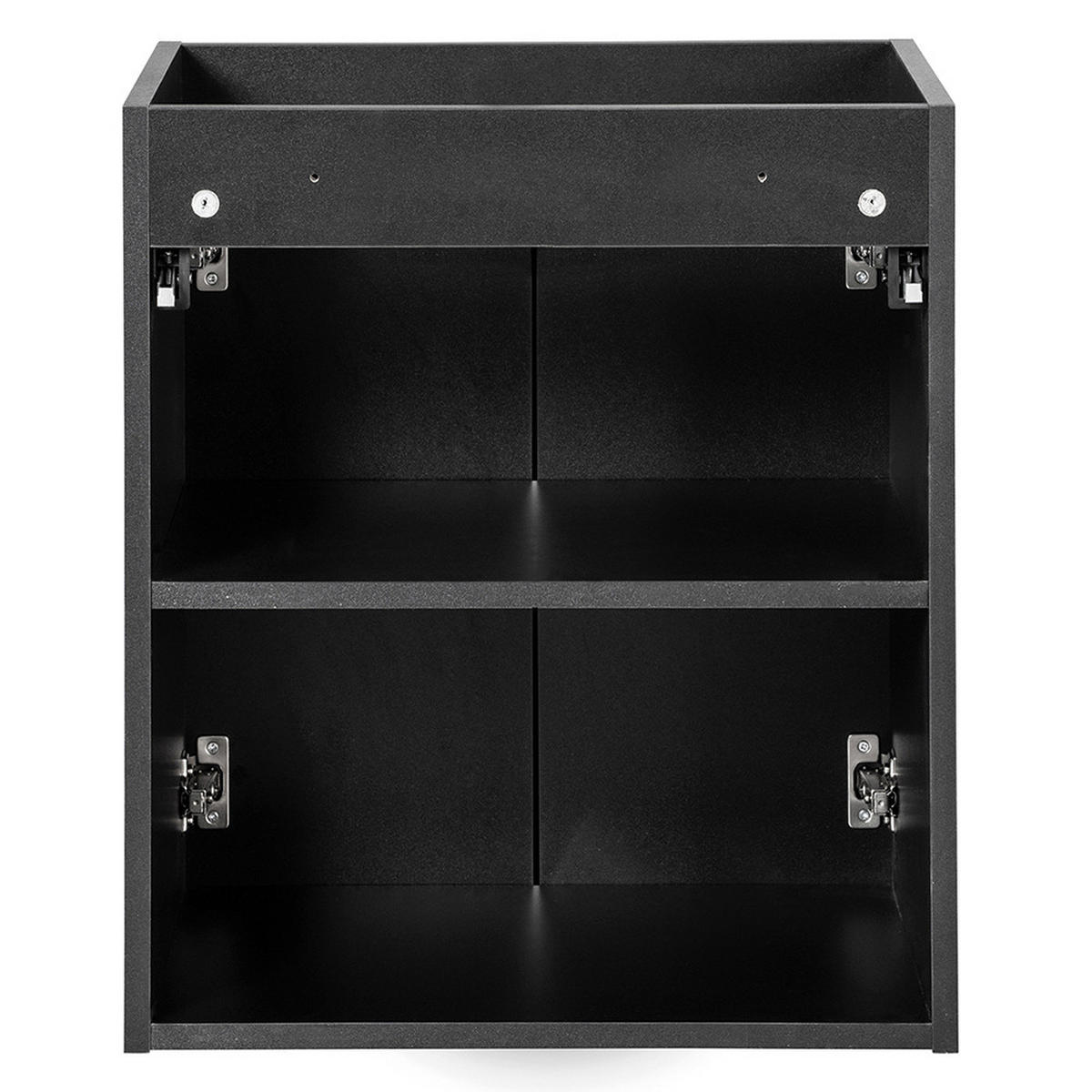 WASCHTISCH Newport-56 - Schwarz, Holzwerkstoff (50/71/40cm) - Lomado