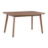 ESSTISCH Oslo 6 - Hellbraun/Braun, Holz (80/140/75cm) - Leaf Design