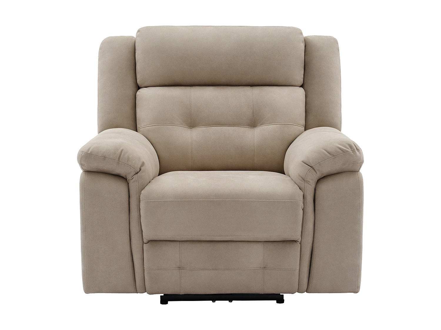 RELAXSESSEL - 1 Person - stoff - beige Ortiano - Beige, Textil (103/102/97cm) - Vente-Unique