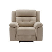 RELAXSESSEL - 1 Person - stoff - beige Ortiano - Beige, Textil (103/102/97cm) - Vente-Unique