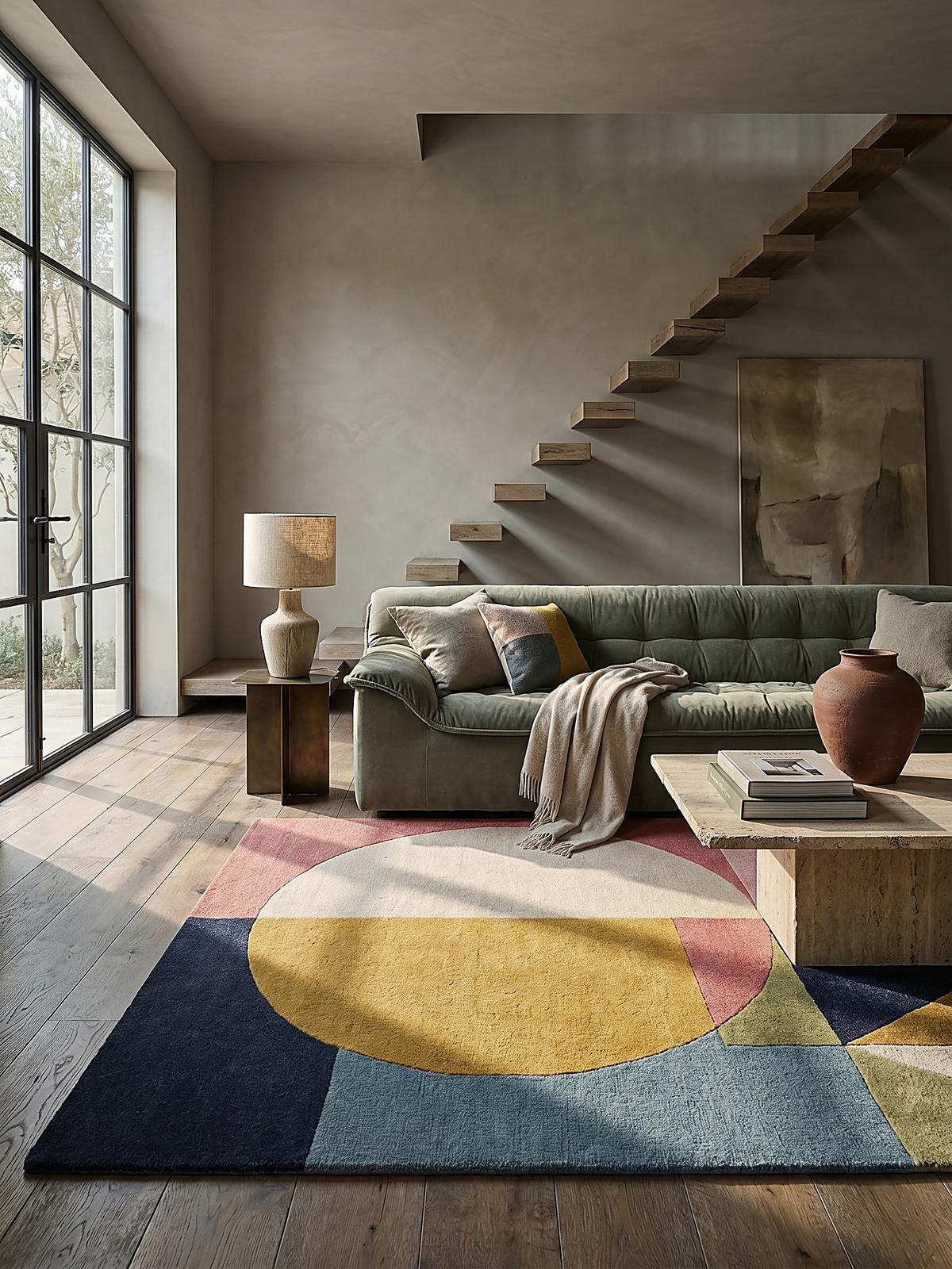 WOLLTEPPICH DEBEN, geometrisch, Strahlend-Bunt, 200 x 290 cm - Multicolor, Textil (200/290cm) - KADIMA DESIGN