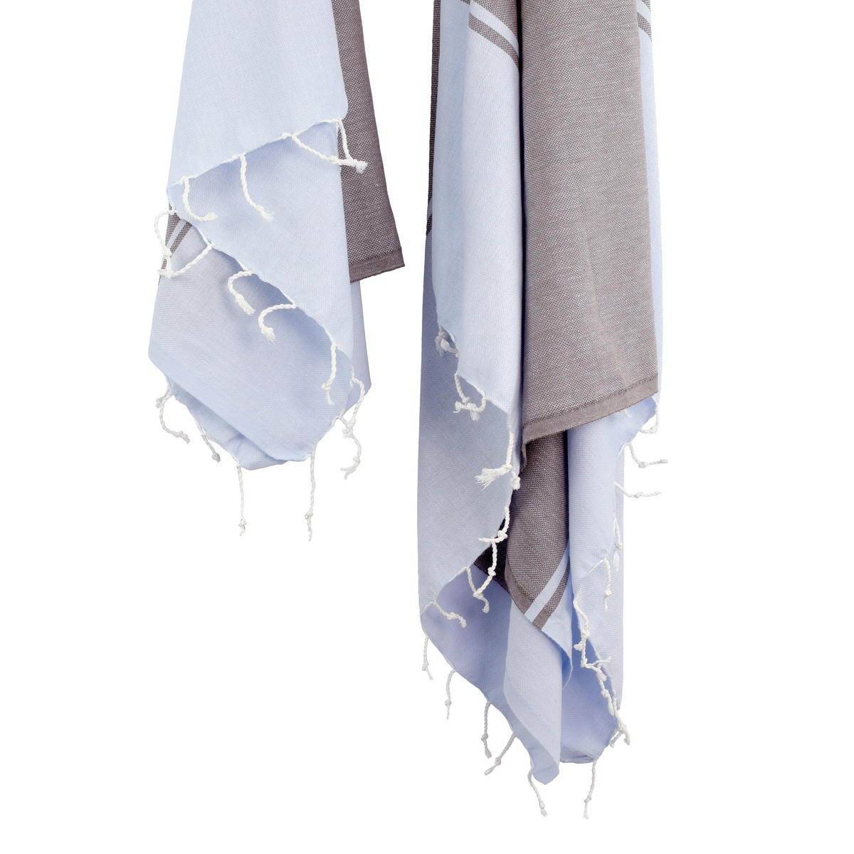 HAMMAMTUCH sunset 100x180 + 60x100 cm mehrfarbig - Multicolor, Textil (100/180cm) - Happy Friday