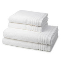FROTTIERSET Vienna Style Supersoft 4-teilig - Weiß, Textil (50/100cm) - Vossen