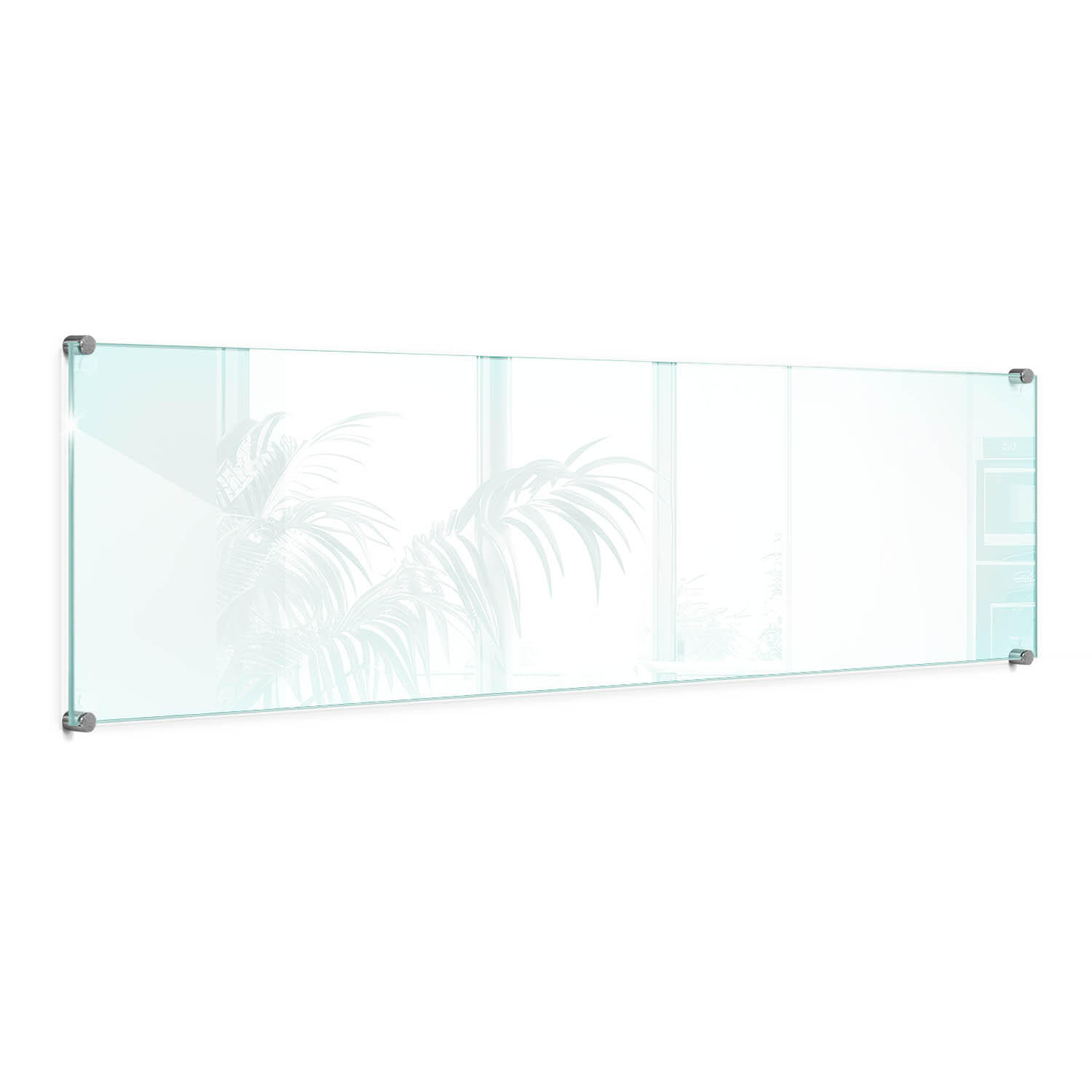 KÜCHENRÜCKWAND 100 x 30 cm Transparente Glasplatte - Transparent, Glas (100/30/0.4cm) - TULUP