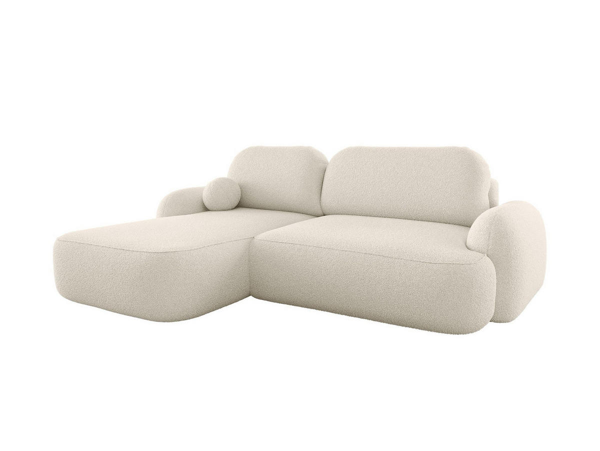 ECKSOFA MOLLY L Links QUELLE 01 mit Schlaffunktion - Beige, Textil (275/175cm) - Bedante