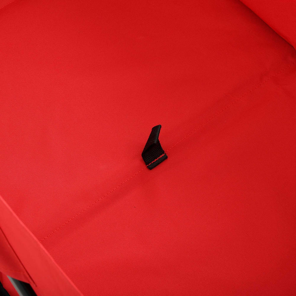 CĂRUCIOR DIN LEMN TIP VAGON, se poate strânge, cu capacitate de încărcare de 110 kg - roșu, material textil (50/59/50cm) - RAUMHIRSCH FURNITURE