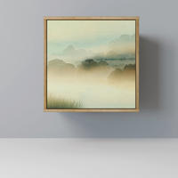 SIDEBOARD MORNING BY THE LAKE, Eichefarben, 57,5x42x57,5 cm, Ohne Füße - Eichefarben/Multicolor, Holzwerkstoff (57.5/57.5/42cm) - SpaceRebels