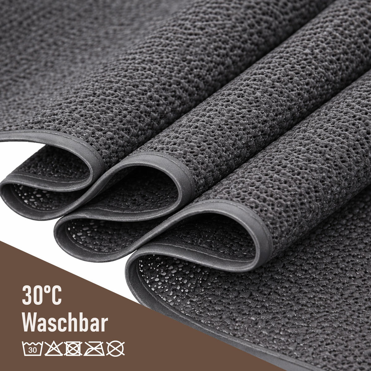 TISCHDECKE Garten Weichschaum Ø140cm - Anthrazit - Anthrazit, Kunststoff (140/140cm) - Bestlivings