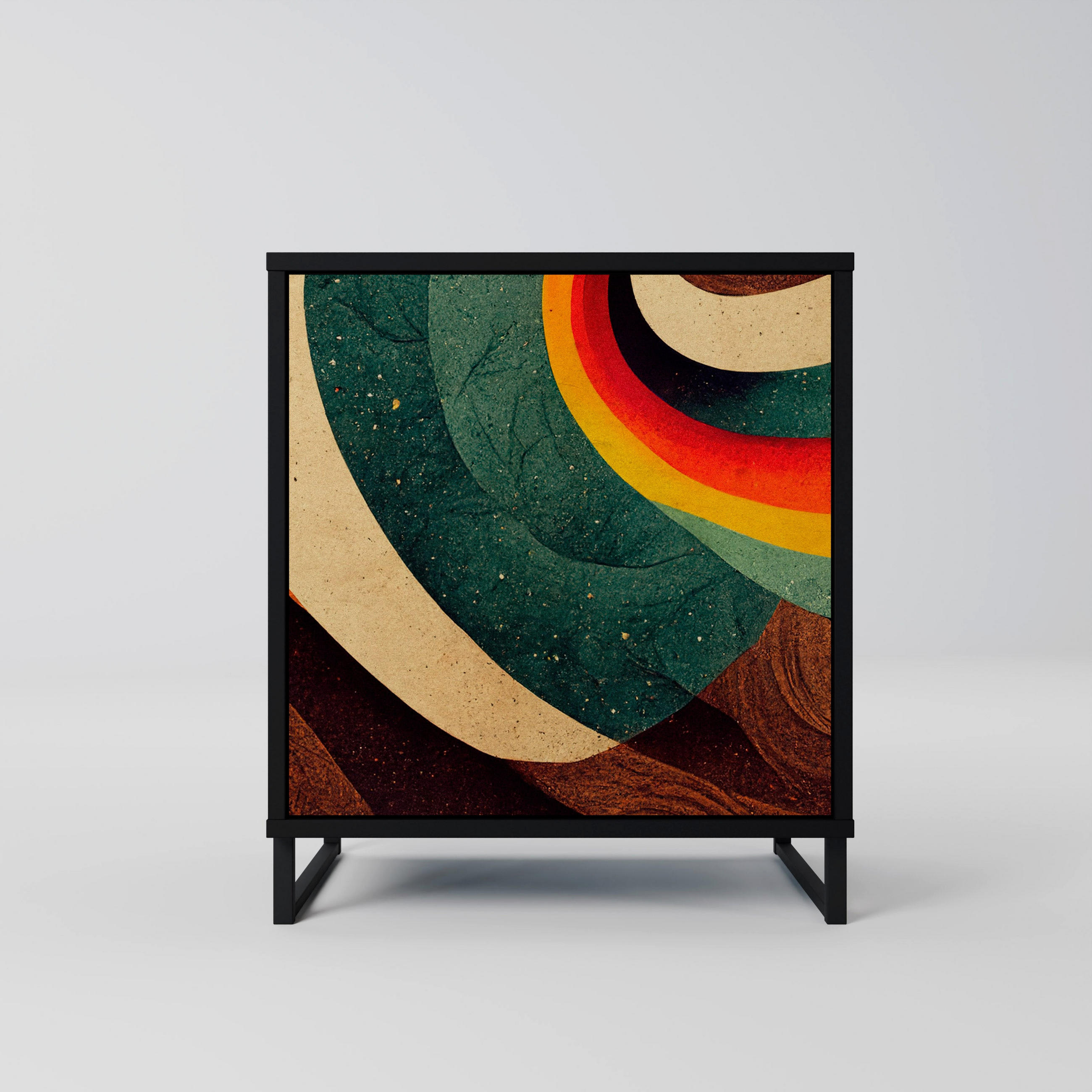 SpaceRebels Sideboard Schwarz 57.5x67.5x42 cm