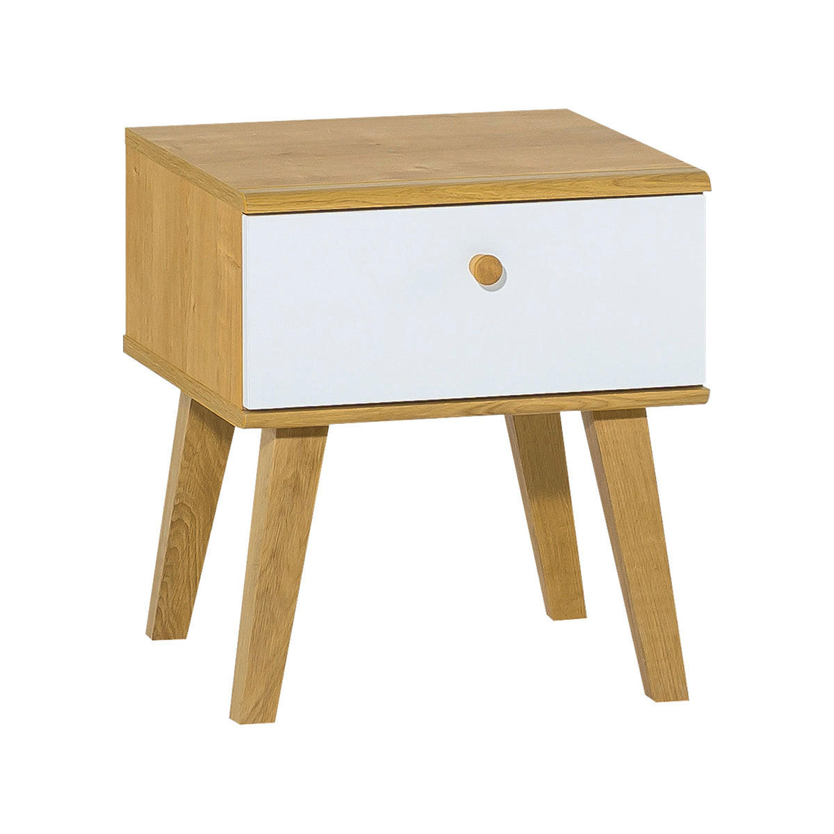 NACHTTISCH Weiß - Weiß, Holzwerkstoff (40/45/40cm) - Petits-meubles