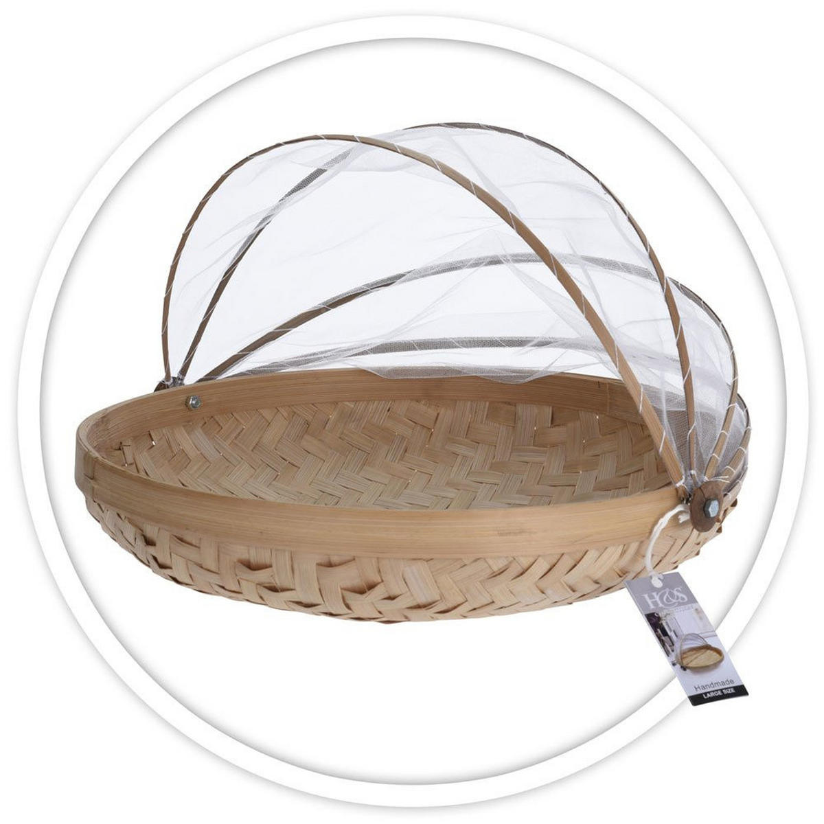 BROTKORB Bambus 34/34/23 cm - Braun, Naturmaterialen (34/23/34cm) - Excellent Houseware