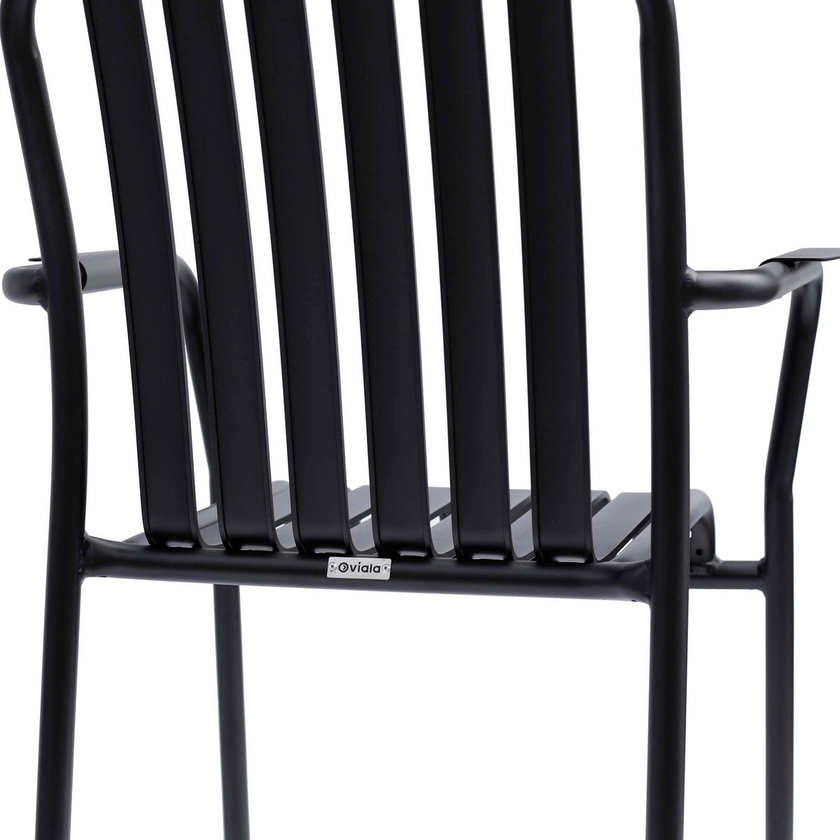 GARTENSTUHL, Schwarz - Schwarz, Metall (62/85/61cm) - Oviala
