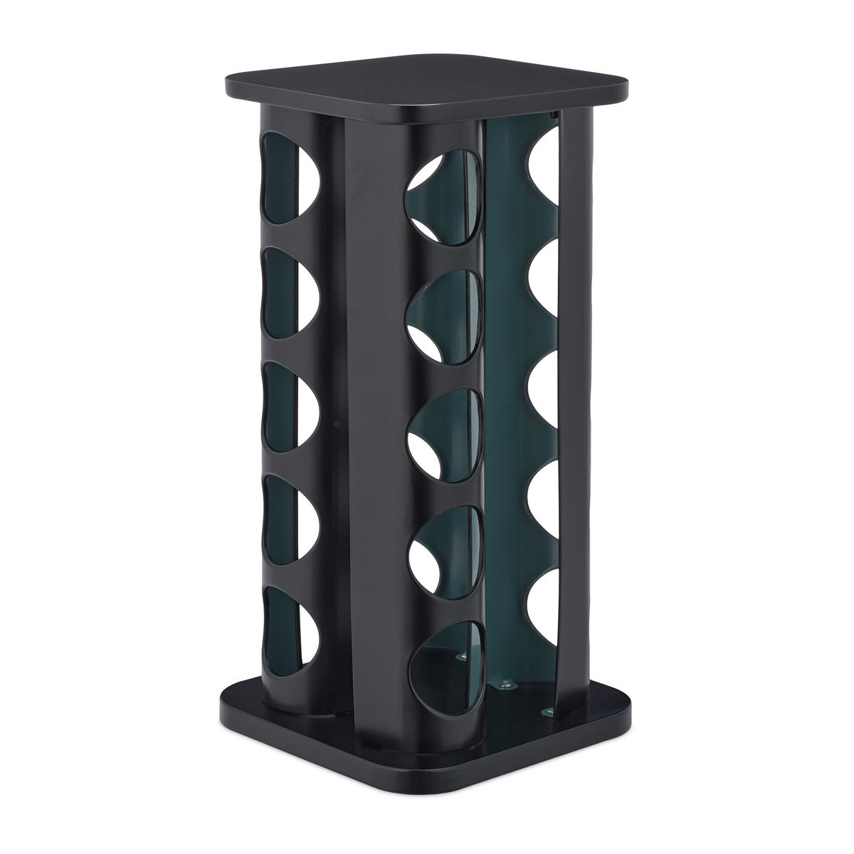 21-DIELNY stojan na korenie - viacfarebná, kov/sklo (20/33.5/20cm) - Relaxdays