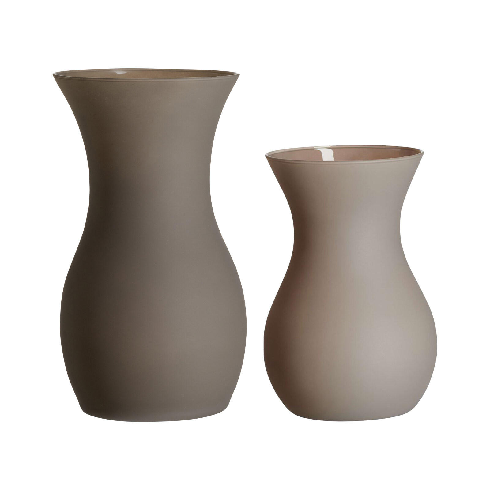 VASEN-SET Annalena Braun 2er Set - Braun, Glas (1cm) - Ritzenhoff Breker
