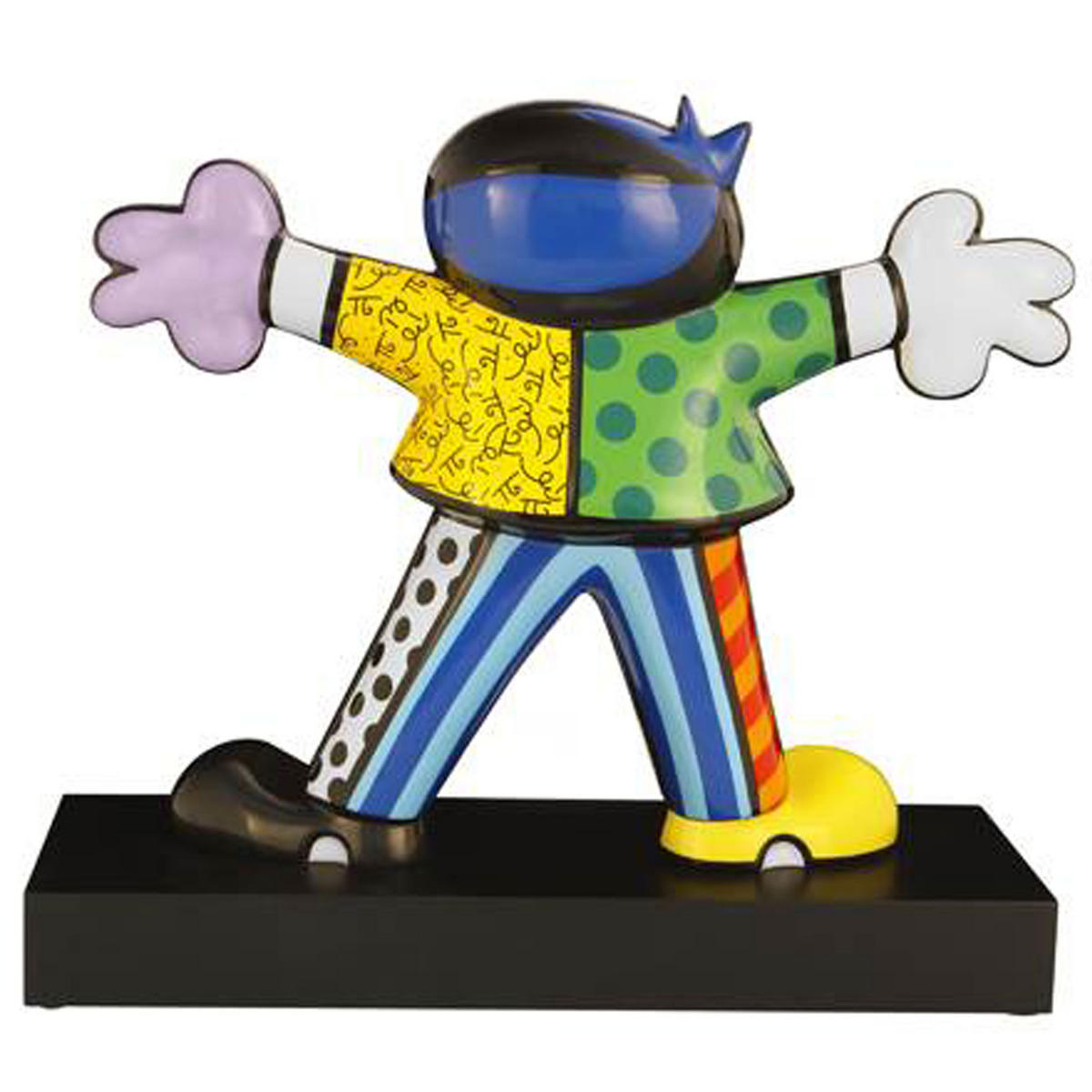 DEKOFIGUR Romero Britto Hug Boy, Porzellan - Multicolor, Keramik (19/47/54cm) - Goebel