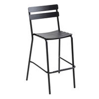 BARHOCKER, Schwarz - Schwarz, Metall (56/110/56cm) - Oviala