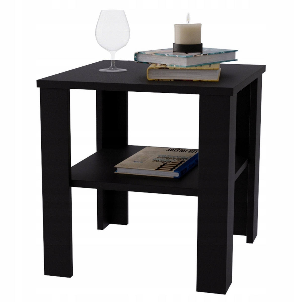 COUCHTISCH Lara53 53/47/53 - Schwarz, Holzwerkstoff (53/53/47cm) - RAUMHIRSCH FURNITURE
