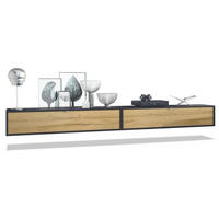 LOWBOARD Lana Fronten in Eiche Natur - Eichefarben, Holzwerkstoff (140/29/37cm) - Vladon