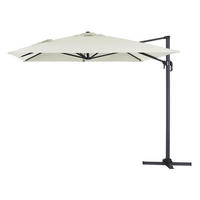 AMPELSCHIRM Sun 4 Ecru - Ecru, Metall (400/300cm) - Habitat Garten