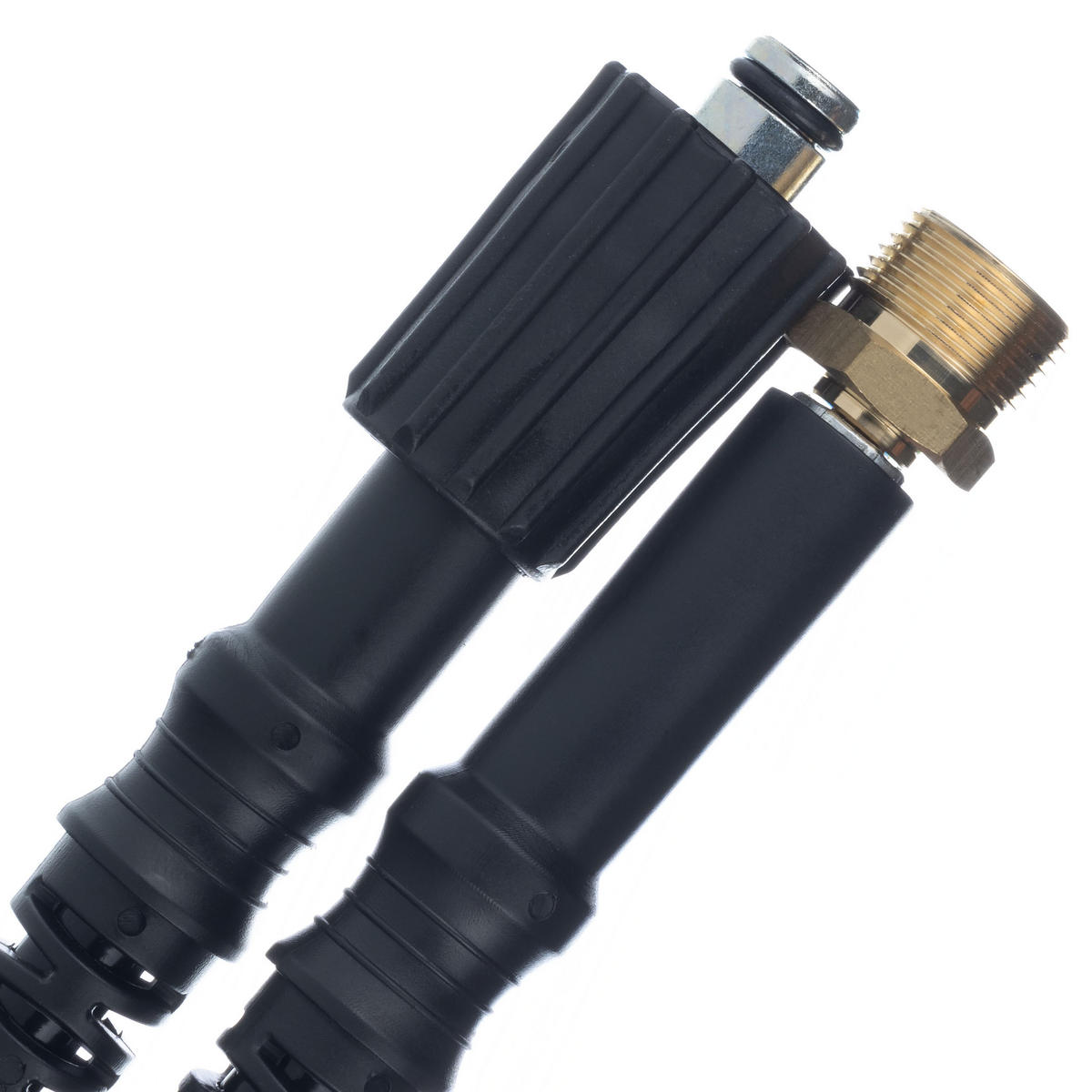 SCHLAUCH M22-M22 Hochdruck - 15 m, max. 200 bar, 60 °C, Anschluss M22, Stift 14 mm - Multicolor, Kunststoff/Metall (10/10/10cm)