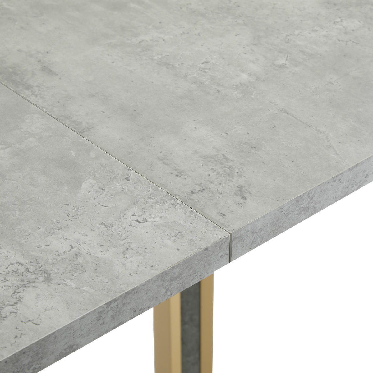 ESSTISCH Grau 119/70/75 cm - Grau, Holzwerkstoff/Metall (119/70/75cm) - Urban Meuble