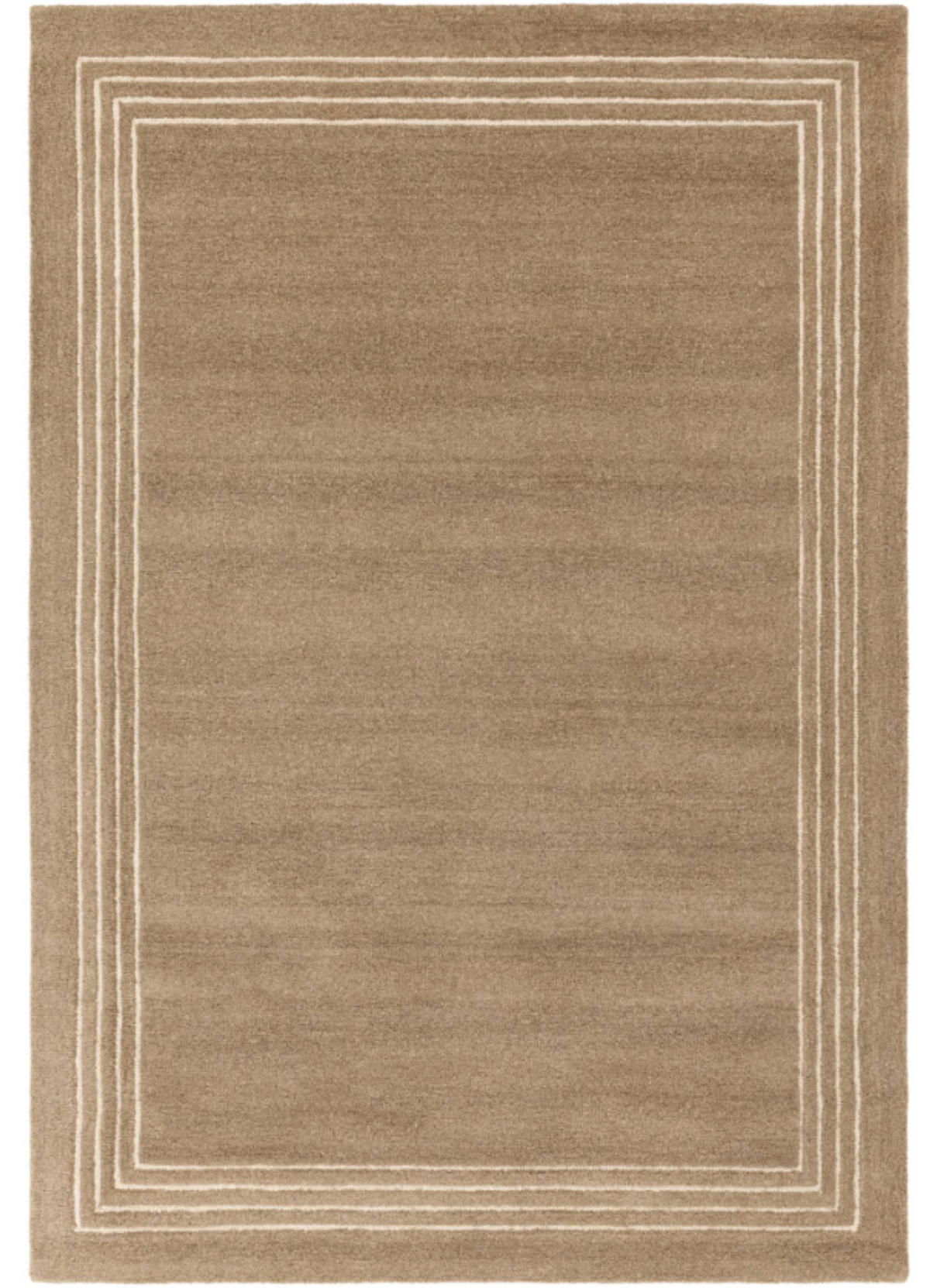 TEPPICH modern reine Wolle LORO Braun 160 x 230 cm - Braun, Naturmaterialien (160/230cm) - Novatrend