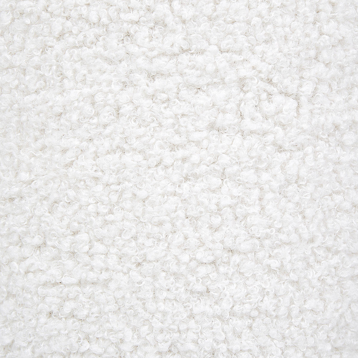 POUF Cremeweiß Carrington - Weiß, Textil (40/45/40cm) - Beliani